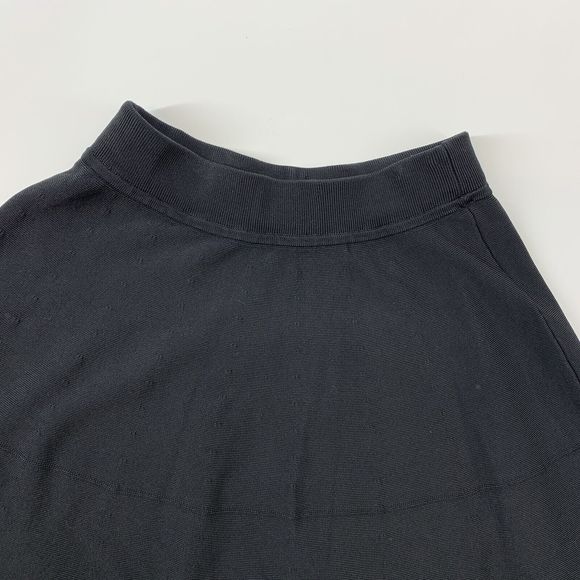 ALC Womens Elastic Waistband Knit Mini A Line Skirt Black medium - Picture 12 of 13